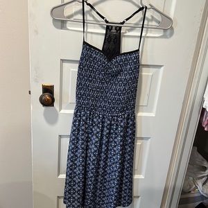 Black and Blue printed dress